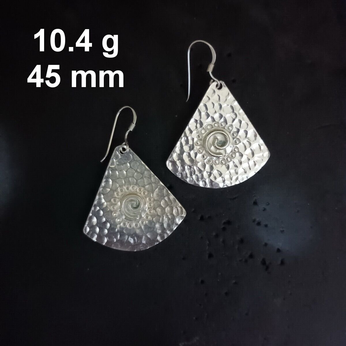FINE SILVER EARRINGS CRAFT VINTAGE DANGLES 10g Glamour Flourishes #RE293