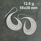 FINE SILVER EARRINGS CRAFT VINTAGE WOMEN DANGLES 12g BIG BAIT HOOK  #RE100