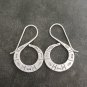FINE SILVER EARRINGS NO STONE CRAFT VINTAGE DANGLES 10g HIEROGLYPHICS #REE53