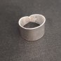 FINE SOLID SILVER RING ADJUSTABLE SIZE VINTAGE 5g MINIMAL SIMPLE PLAIN #RR018
