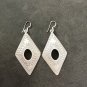 FINE SILVER EARRINGS CRAFT VINTAGE WOMEN DANGLES 11g BIG ATTEND CHARMS #REE96