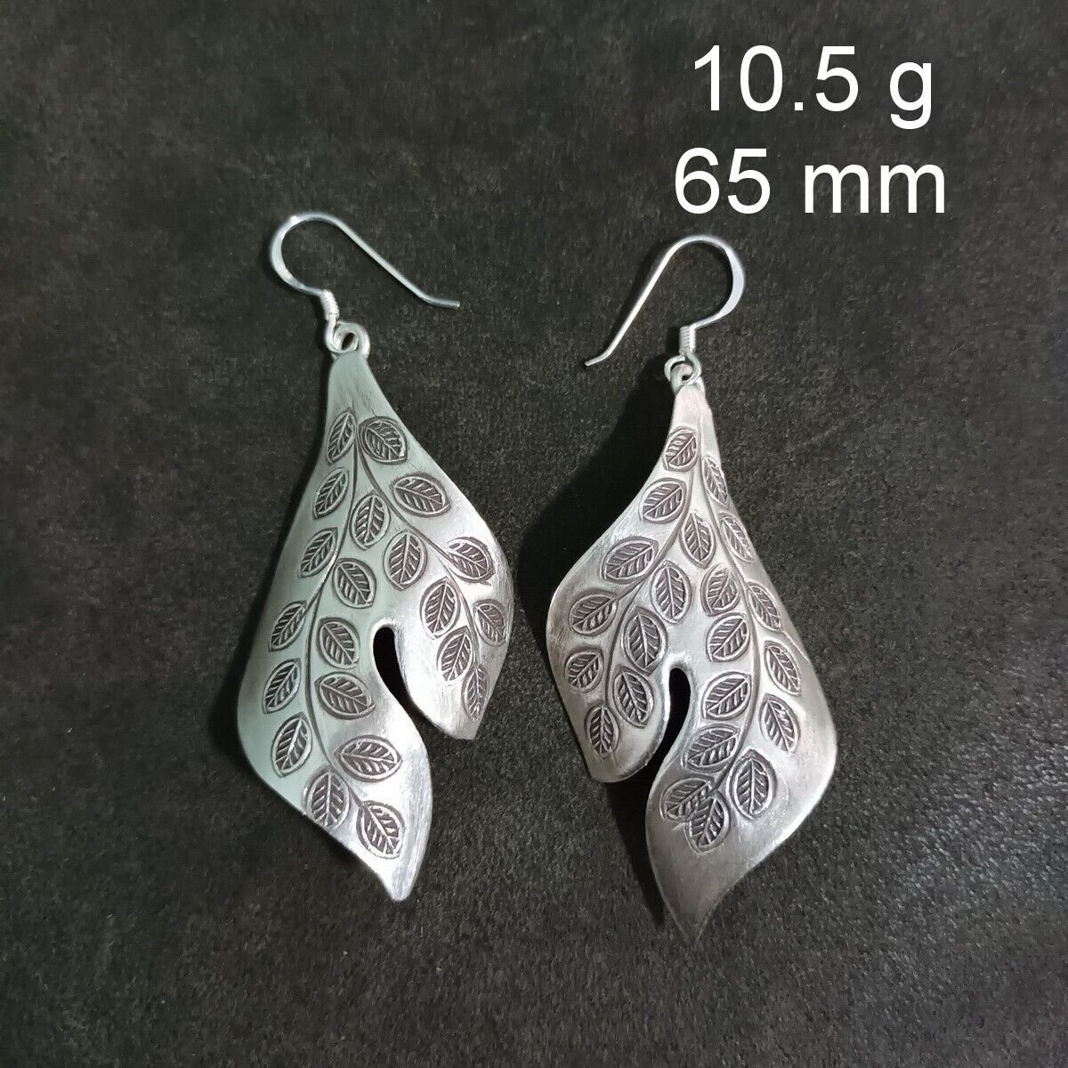 FINE SILVER EARRINGS CRAFT VINTAGE DANGLES 10gVintage Voyage #RE224