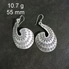 FINE SILVER EARRINGS CRAFT VINTAGE DANGLES 10g Enchanted Pattern #RE216