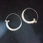 FINE SILVER EARRINGS CRAFT VINTAGE WOMEN DANGLES 12g BIG Modern Classics #RE134