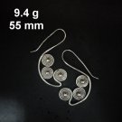 FINE SILVER EARRINGS CRAFT VINTAGE DANGLES 9g Vintage Voyage filigree #RE272