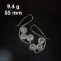FINE SILVER EARRINGS CRAFT VINTAGE DANGLES 9g Vintage Voyage filigree #RE272