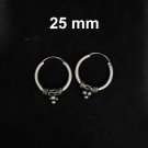 Everyday Luxury: Silver Hoop Earrings in 925 Sterling #ST114