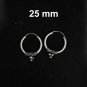 Everyday Luxury: Silver Hoop Earrings in 925 Sterling #ST114