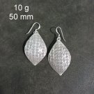 FINE SILVER EARRINGS CRAFT VINTAGE DANGLES 10g Celestial pattern #RE213