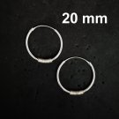 Polished Perfection: 925 Silver Hoop Earrings #ST117