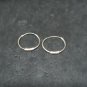 Polished Perfection: 925 Silver Hoop Earrings #ST117