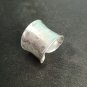 FINE SOLID SILVER RING ADJUSTABLE SIZE VINTAGE 7g POLKA DOTS BAND #RR040