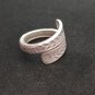 FINE SOLID SILVER RING ADJUSTABLE SIZE VINTAGE 6g ROLL OLIVE ENGRAVED #RR010