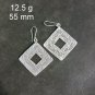FINE SILVER EARRINGS CRAFT VINTAGE DANGLES 12g Timeless Elegance #RE208