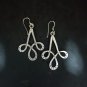 FINE SILVER EARRINGS CRAFT VINTAGE DANGLES 7g Celestial Refinement Arrow #RE302