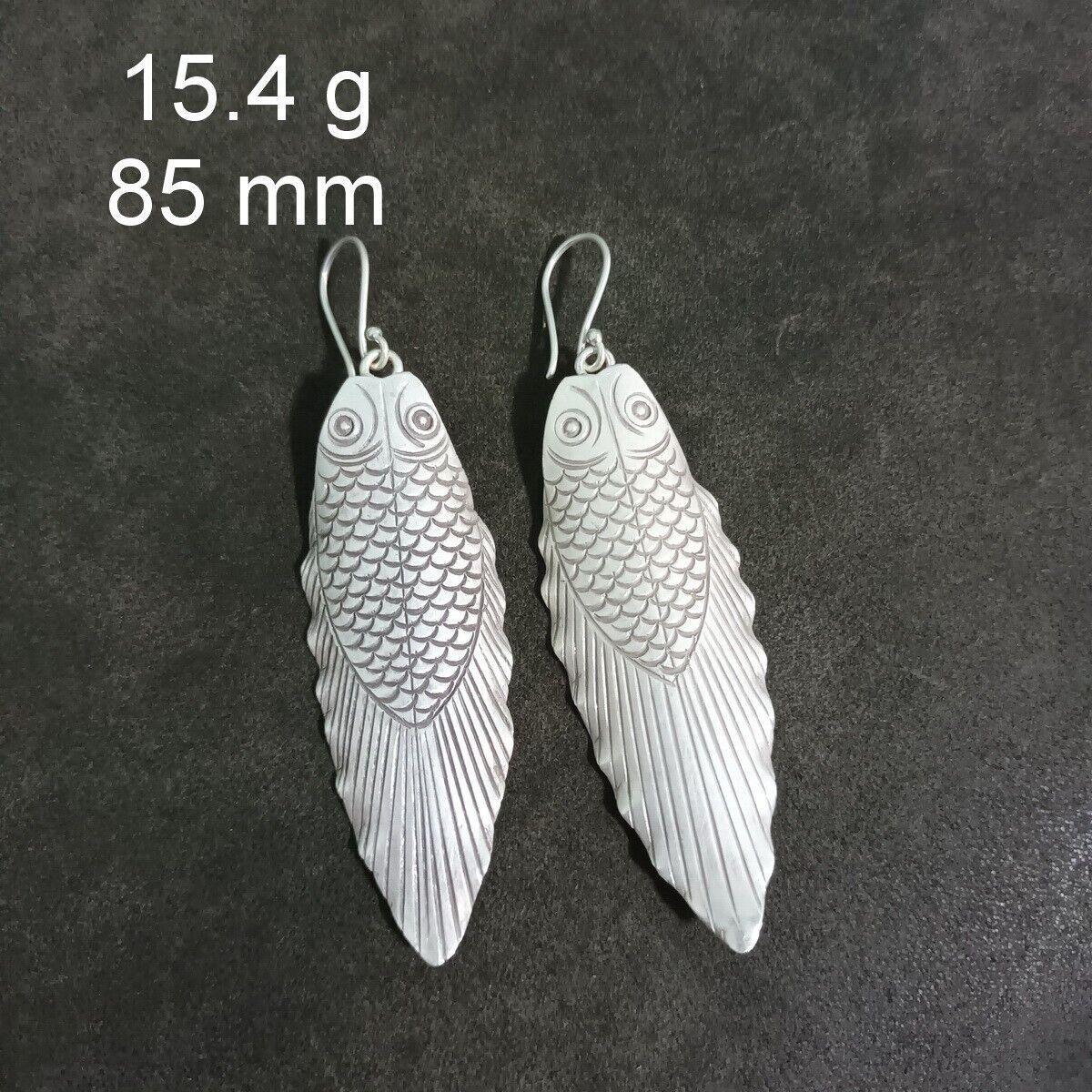 FINE SILVER EARRINGS CRAFT VINTAGE DANGLES 15g Artistic Touch #RE234