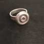 FINE SOLID SILVER RING FIXED SIZE VINTAGE 5g ROUND RADIAL BAND #RR057
