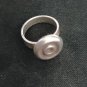 FINE SOLID SILVER RING FIXED SIZE VINTAGE 5g ROUND RADIAL BAND #RR057
