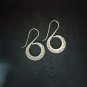 FINE SILVER EARRINGS CRAFT VINTAGE DANGLES 11g Whimsical spiral Vibes #RE301