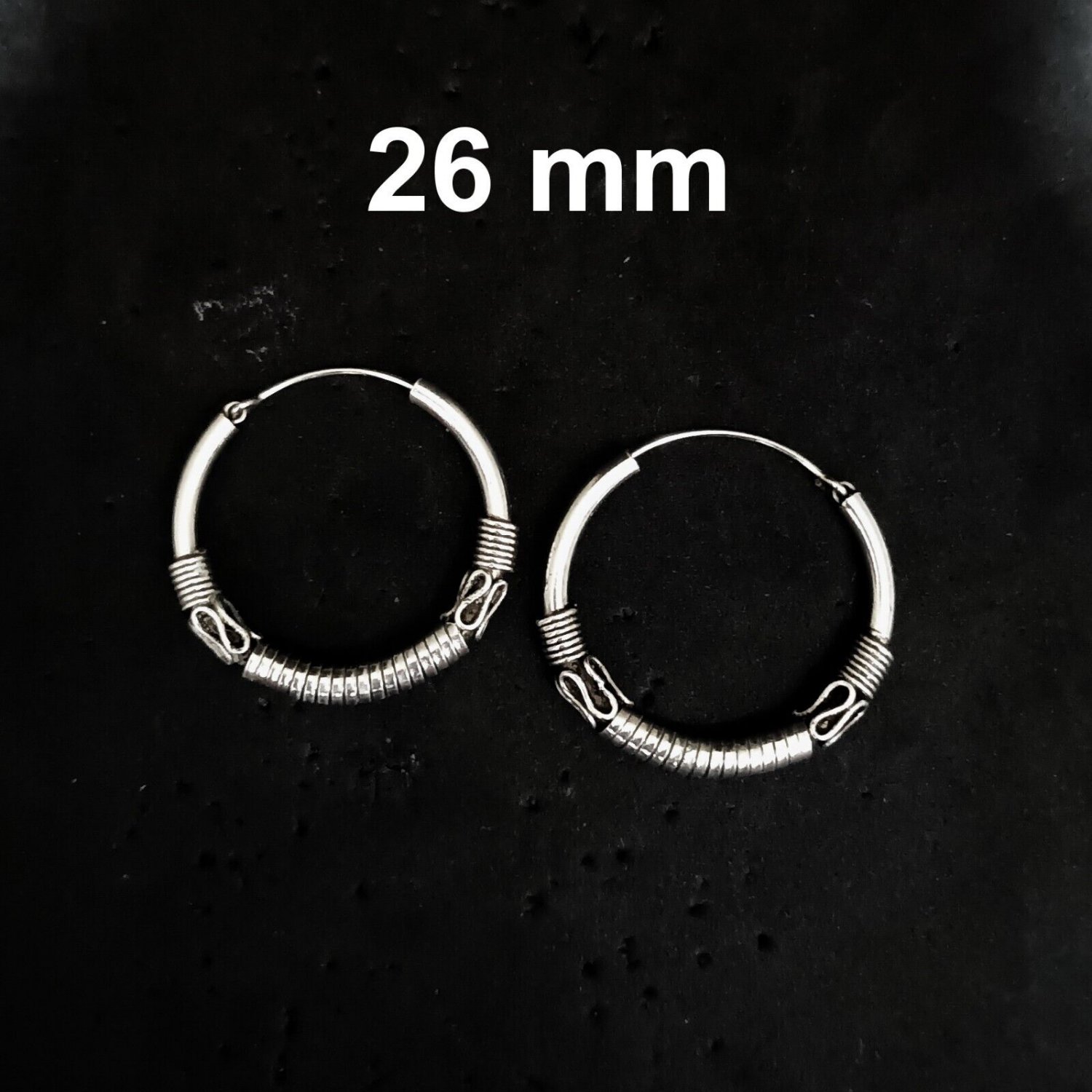 Sophisticated Simplicity: 925 Silver Hoops #ST115