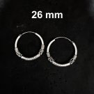 Sophisticated Simplicity: 925 Silver Hoops #ST115