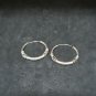 Sophisticated Simplicity: 925 Silver Hoops #ST115