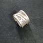 FINE SOLID SILVER RING FIXED SIZE VINTAGE 9g WELLE DOUBLE ROLL BAND #RR090