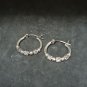Sculpted Shine: Premium 925 Silver Hoops #ST113
