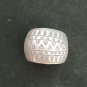 FINE SOLID SILVER RING ADJUSTABLE SIZE VINTAGE 7g EMBOSSED BAND #RR027
