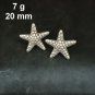 FINE SILVER EARRINGS CRAFT VINTAGE DANGLES 7g MINI STUD Unique STARFISH #RE182