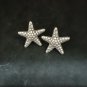 FINE SILVER EARRINGS CRAFT VINTAGE DANGLES 7g MINI STUD Unique STARFISH #RE182