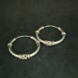 Classic Charm: 925 Sterling Silver Hoop Earrings #ST106