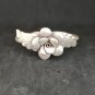 FINE SILVER BRACELET BANGLE CRAFT CUFF VINTAGE AFFORDABLE MINIMAL ROSE #RE12