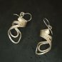 FINE SILVER EARRINGS SPIRAL CURLY FRIZZY ROLL NER110