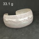 FINE SILVER BRACELET BANGLE CRAFT CUFF VINTAGE iconic design symbolizing #RE09