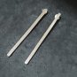FINE SILVER EARRINGS STUD LONG STICK WOODEN THEME NER101