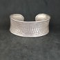 FINE SILVER BRACELET BANGLE CRAFT CUFF VINTAGE CLASSIC ENGRAVED #RE06