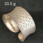 FINE SILVER BRACELET BANGLE CRAFT CUFF 925 Sterling Silver Hinged #RE01