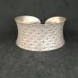 FINE SILVER BRACELET BANGLE CRAFT CUFF 925 Sterling Silver Hinged #RE01