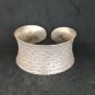 FINE SILVER BRACELET BANGLE CRAFT CUFF 925 Sterling Silver Hinged #RE01