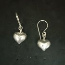 FINE SILVER EARRINGS SWEETY MINI PLAIN HEART CHARMS NER105