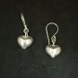 FINE SILVER EARRINGS SWEETY MINI PLAIN HEART CHARMS NER105