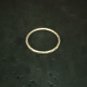 Fine Silver Rings craft Fixed Size Hammered bend band N68R13