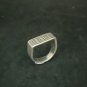 Fine Silver Rings craft Adjustable Free Size Vintage Stamp Graphic N68R05