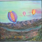 Beautiful Balloons Original Paintings, Fine Art, Silk,36x34inches