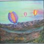 Beautiful Balloons Original Paintings, Fine Art, Silk,36x34inches