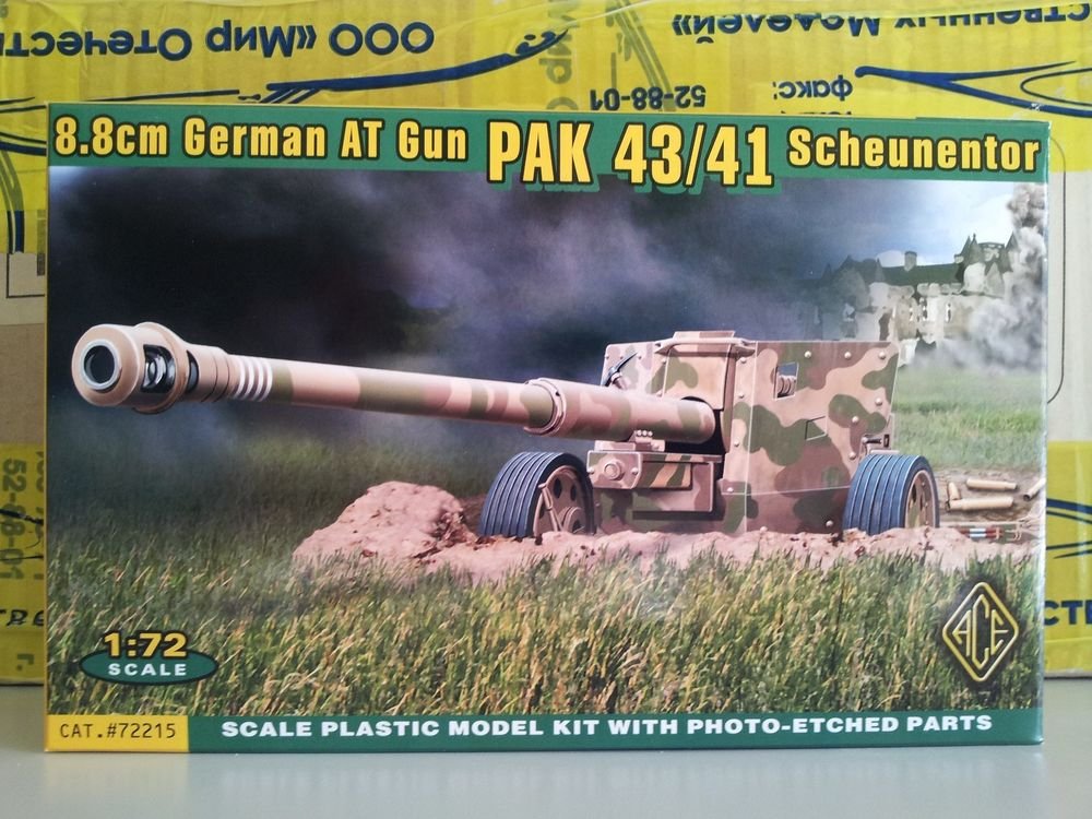 Ace 72215 German 88mm Anti Tank Gun Pak4341 Scheunentor 172 Scale