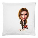 Megan Fox Caricatiure Pillow Case