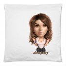 Selena Gomez Caricatiure Pillow Case