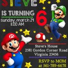Mario Birthday Invitation